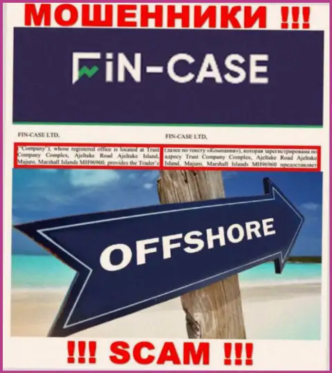 FIN-CASE LTD - это ШУЛЕРА !!! Сидят в оффшорной зоне по адресу - Trust Company Complex, Ajeltake Road Ajeltake Island, Majuro, Marshall Islands MH96960 и сливают финансовые активы клиентов