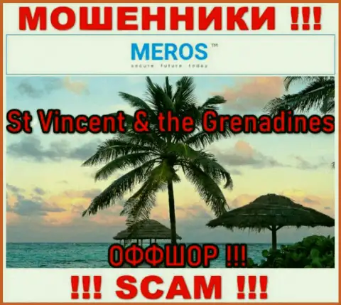 St Vincent & the Grenadines - это официальное место регистрации компании Meros TM