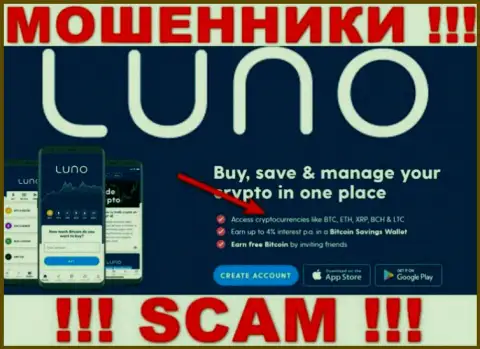 С компанией Luno совместно сотрудничать не стоит, их сфера деятельности Крипто обменник - замануха