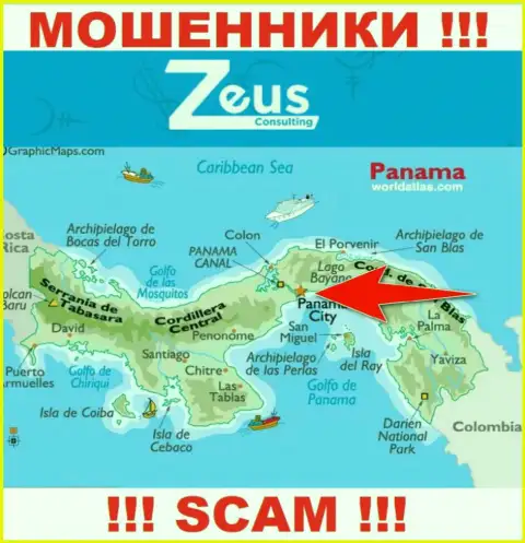 ZeusConsulting Info - internet-махинаторы, их место регистрации на территории Panamá