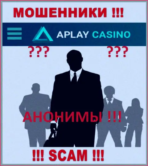 Информация о непосредственном руководстве APlay Casino, увы, скрыта
