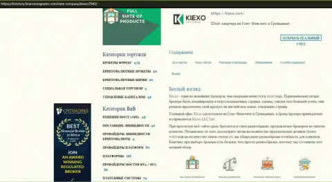 Публикация про Форекс брокерскую компанию KIEXO LLC представлена на веб-ресурсе директори финансмагнатес Ком