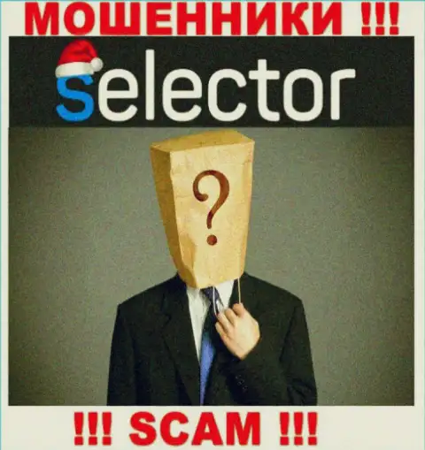 Нет возможности выяснить, кто же является прямыми руководителями организации SelectorCasino - это стопроцентно мошенники