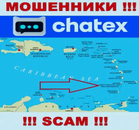 Не доверяйте мошенникам Chatex, поскольку они зарегистрированы в оффшоре: St. Vincent & the Grenadines
