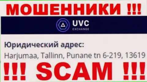 ЮВСЭксчендж Ком - это незаконно действующая компания, которая скрывается в офшорной зоне по адресу Harjumaa, Tallinn, Punane tn 6-219, 13619