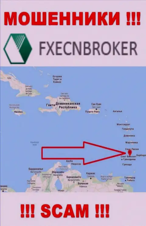 ФХЕЦН Брокер - это МОШЕННИКИ, которые юридически зарегистрированы на территории - Saint Vincent and the Grenadines