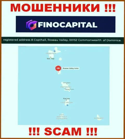 FinoCapital Io - МОШЕННИКИ, осели в оффшорной зоне по адресу: 8 Copthall, Roseau Valley, 00152 Commonwealth of Dominica