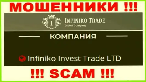 Infiniko Invest Trade LTD - это юридическое лицо интернет-мошенников Infiniko Trade