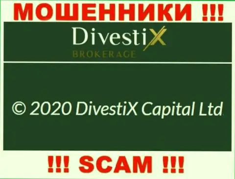 ДивестиксБрокередж Ком вроде бы, как владеет организация DivestiX Capital Ltd