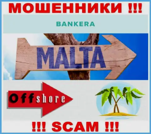 С конторой Банкера крайне опасно работать, адрес регистрации на территории Malta