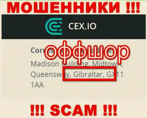 Gibraltar - именно здесь, в оффшорной зоне, зарегистрированы обманщики CEX Io