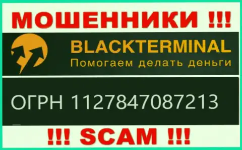 BlackTerminal Ru лохотронщики сети !!! Их номер регистрации: 1127847087213