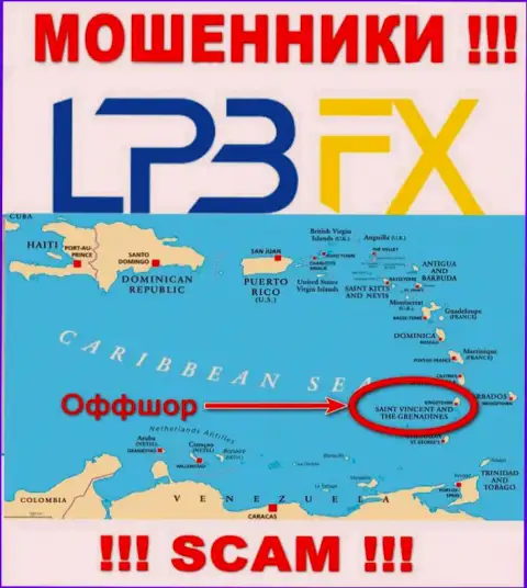 LPBFX Com свободно лишают денег, т.к. обосновались на территории - Сент-Винсент и Гренадины