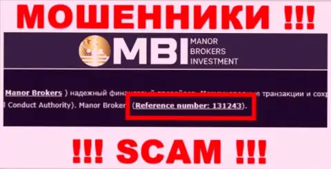 Хоть Manor Brokers Investment и показывают на интернет-портале лицензионный документ, помните - они в любом случае ЖУЛИКИ !!!