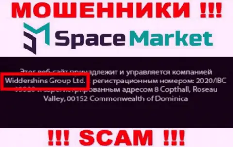 На официальном web-сайте Space Market говорится, что этой организацией руководит Widdershins Group Ltd