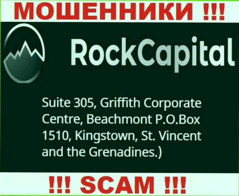 За слив клиентов internet-ворам Рок Капитал ничего не будет, так как они спрятались в оффшоре: Suite 305 Griffith Corporate Centre, Kingstown, P.O. Box 1510 Beachmout Kingstown, St. Vincent and the Grenadines