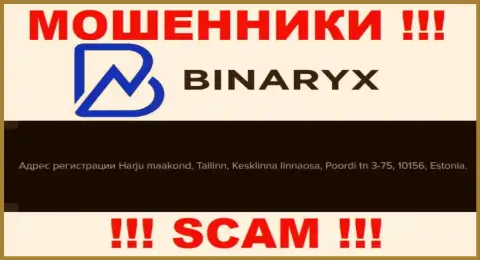 Не верьте, что Binaryx OÜ зарегистрированы по тому адресу, что разместили на своем веб-сайте