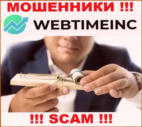 Рискованно сотрудничать с мошенниками WebTimeInc, похитят все до последнего рубля, что перечислите