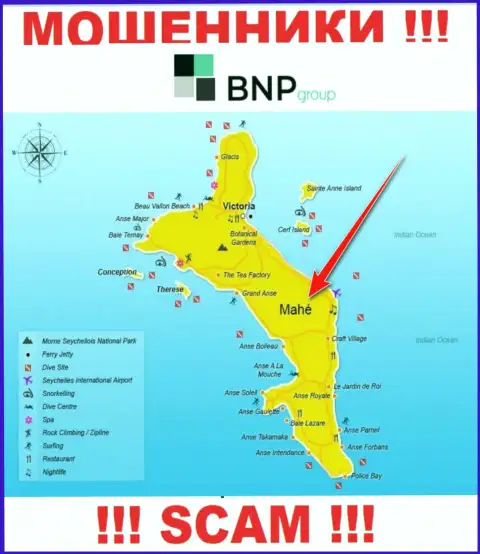 BNP Group зарегистрированы на территории - Маэ, Сейшельские острова, остерегайтесь работы с ними