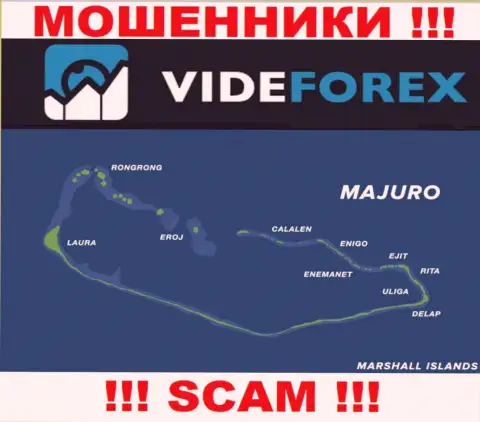 Компания ВайдФорекс зарегистрирована довольно далеко от обманутых ими клиентов на территории Majuro, Marshall Islands