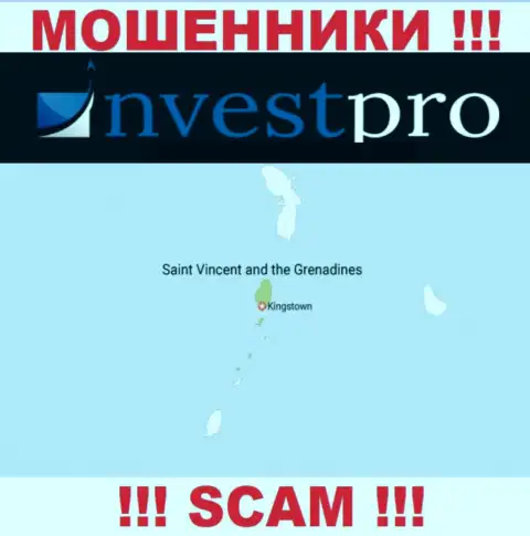 Мошенники NvestPro находятся на территории - St. Vincent & the Grenadines