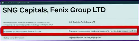 Мошенники СНГ Капиталс внесены Центральным Банком России в черный список
