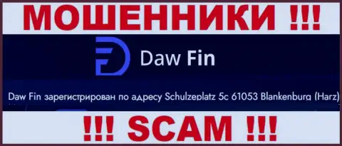 Daw Fin предоставляют своим клиентам ложную инфу о оффшорной юрисдикции