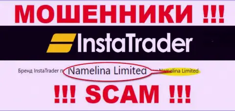 Namelina Limited это руководство жульнической конторы ИнстаТрейдер Нет
