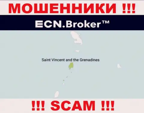 Базируясь в офшорной зоне, на территории Сент-Винсент и Гренадины, ЕСН Брокер спокойно оставляют без денег клиентов