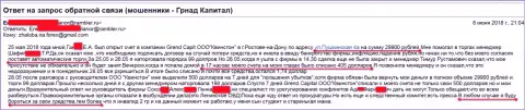 Мошенники из дочерней организации ГрандКапитал в Ростове-на-Дону (Квинстон) продолжают обманывать forex трейдеров на деньги